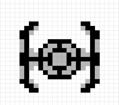 minecraft pixel art templates star wars
